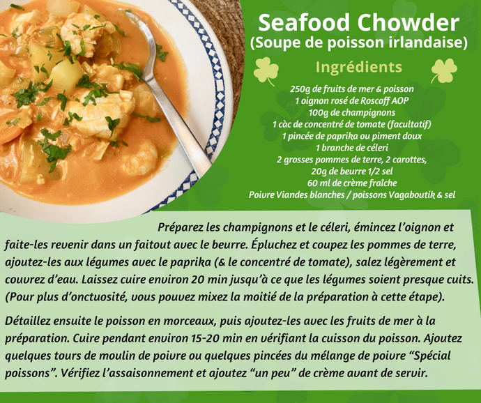 Seafood Chowder revisitée (Spécial Saint Patrick)